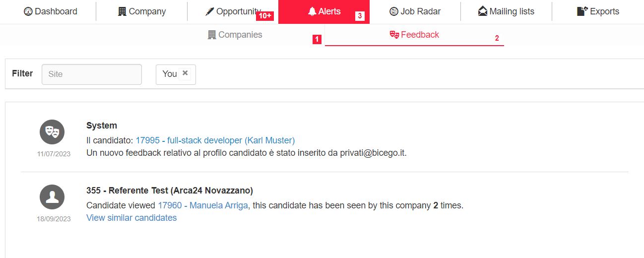 4-shortlist dei candidati